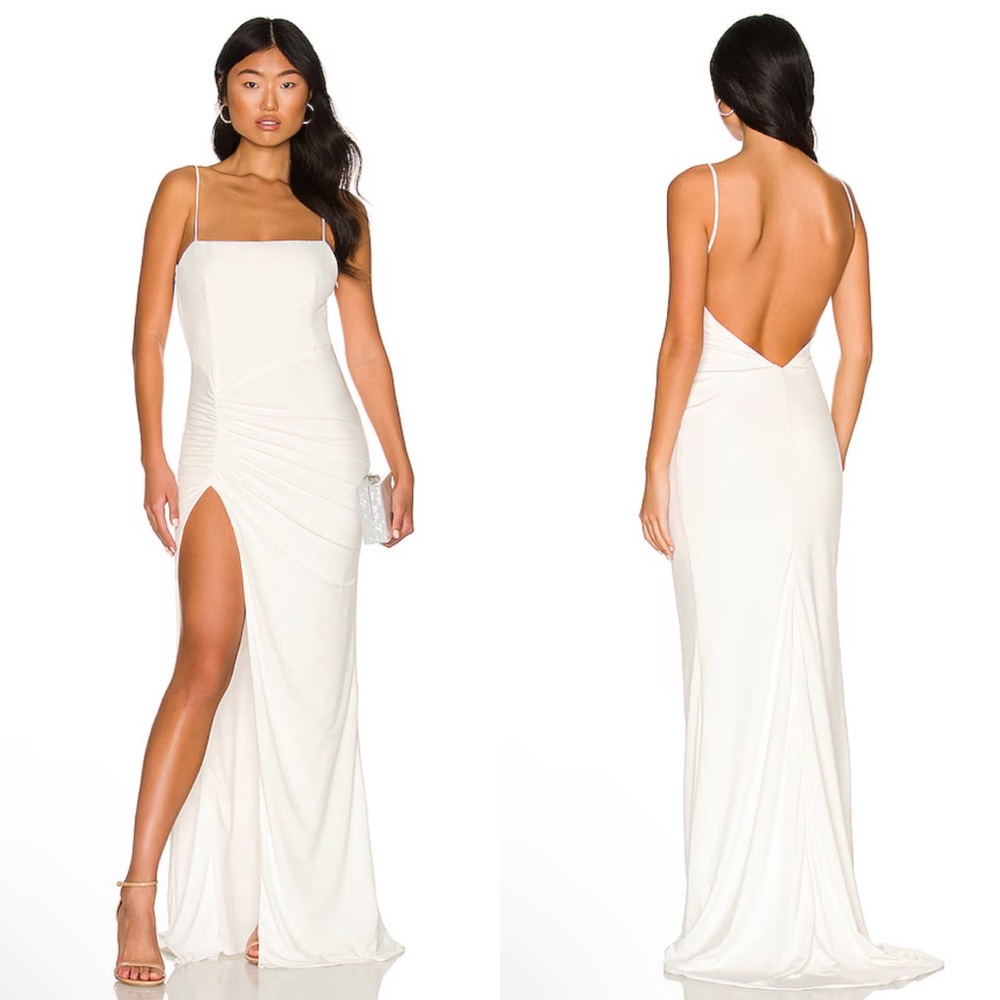 NEW NWT Katie May X Revolve The Supermodel Gown In Ivory